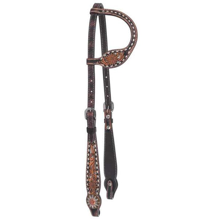 White Daisy Filigree One Ear Headstall