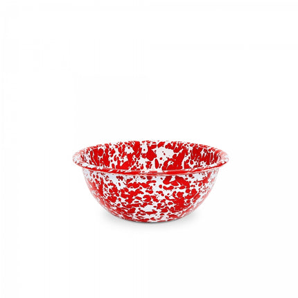 Splatter Cereal Bowl Red