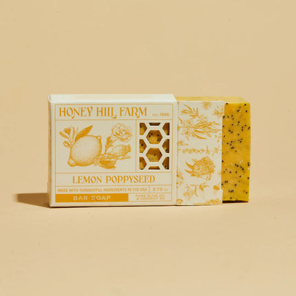 Honey Hill Farm Bar Soap - Lemon Poppyseed