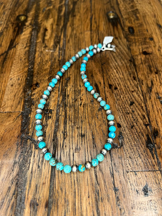 16" 6mm Turquoise Navajo Pearl