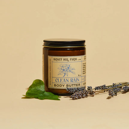 Honey Hill Farm Body Butter 8oz - Clean Rain