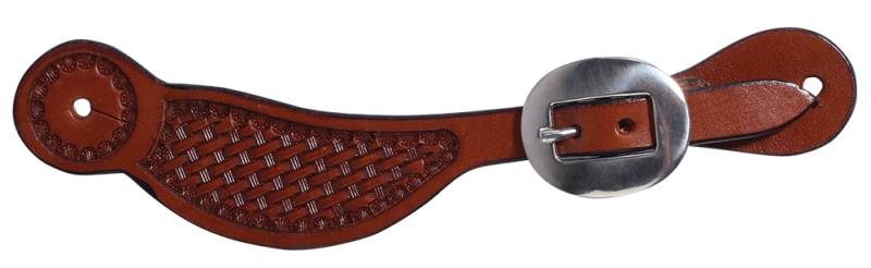 PC Spur Straps Hombre Basketweave Chestnut