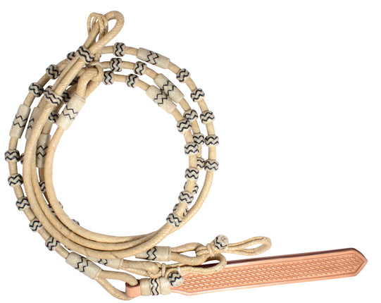 PC Rawhide Romal Rein Natural Black