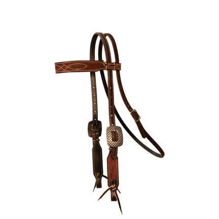 PC Gunslinger Browband 5/8" Chocolate Roughout