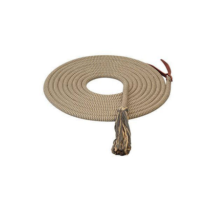 Ecoluxe Bamboo Round Mecate Charcoal/Tan