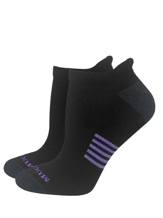 Muck Boot Ladies Ultra-Dri® Heel Tab Ankle Socks 2 Pack Black