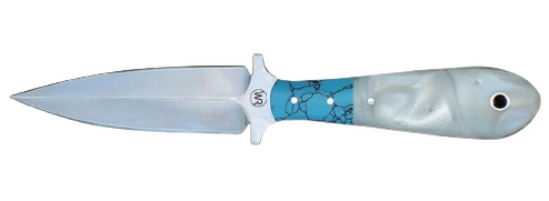 Whiskey Bent Knife Vaquero Dagger Pearl Agate