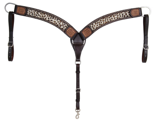Rafter T Leopard Hair Breastcollar Wide