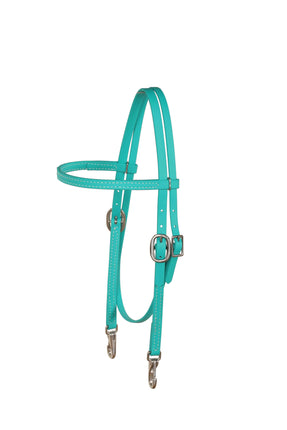 Headstall Browband Beta w/ Snaps Teal