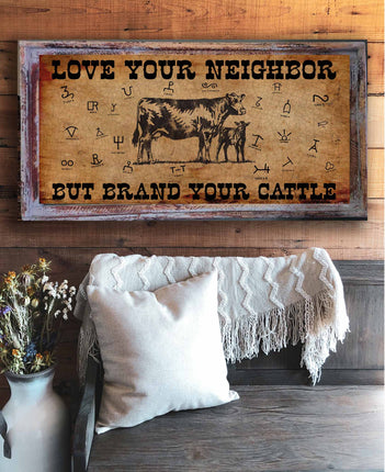 TM Brand Your Cattle Angus 14.5"x30" Rectangle Medium