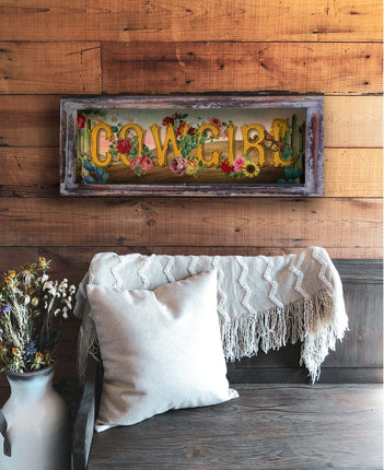 TM Cowgirl 11"x28" Small Rectangle