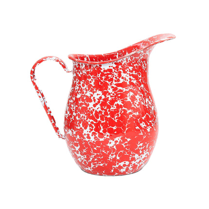 Splatter Large Pitcher Red