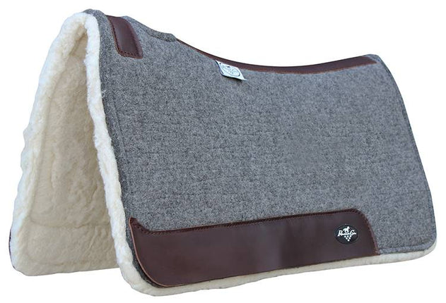 Deluxe 100% Wool Pad 1.25" Fleece