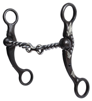 PC Feather Shank Twisted Wire Dogbone Black