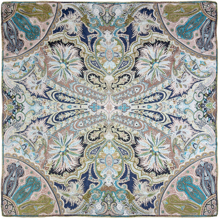 Wild Rags Paisley Sage and White