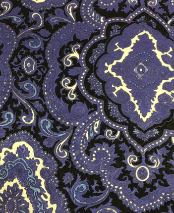 Wild Rags Paisley Purple and Black