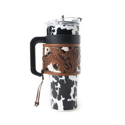 Wide Wyoming Tumbler In Black & White