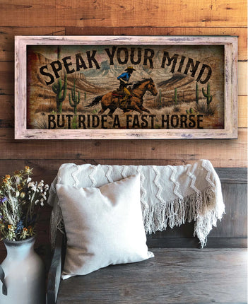 TM Speak Your Mind 18"x36" Large Rectangle