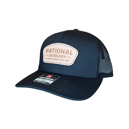 NSC Cap Black w/ Leather Patch