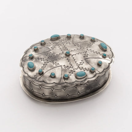 Oval Box w/ Turquoise