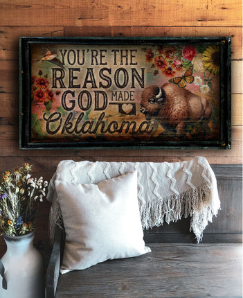 TM You're the Reason 18"x36" Lg Rectangle
