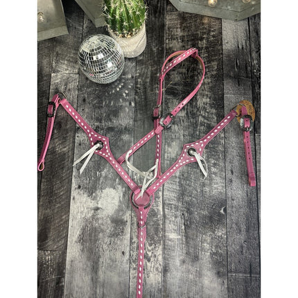 Pink Leather Tack Set