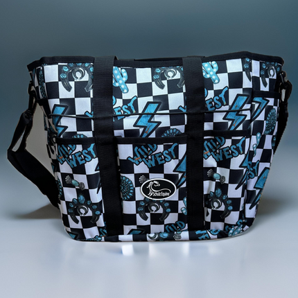 Groom Tote Turquoise Glass