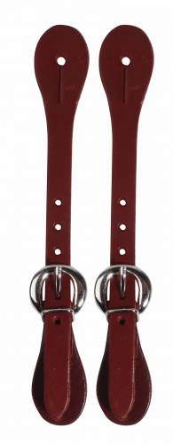 Youth Leather Spur Straps w/ Nickel Plated Buckles 