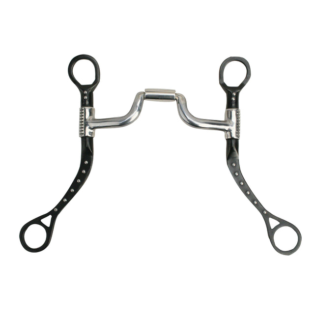 Myler: 89-64455 MBB Black Steel Flat Shank with Narrow Medium Ported Barrel