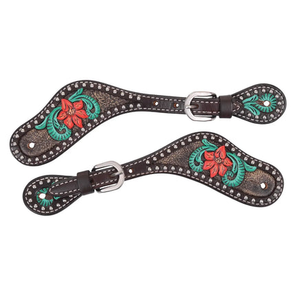 Cactus Flower Filligree Spur Straps