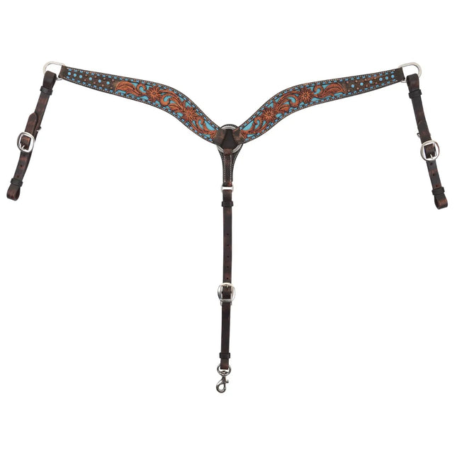 Bronco Blue Texas Flower Breastcollar