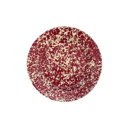 Splatter Dinner Plate Burgundy