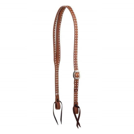 Oxbow Split Ear Headstall w/ White Buckstitch