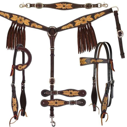 *Golden Sunflower One Ear Headstall