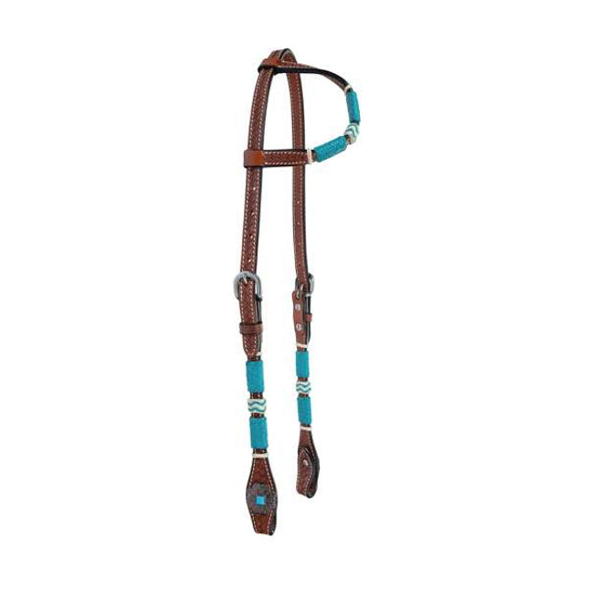 Turquoise Roundup One Ear Headstall