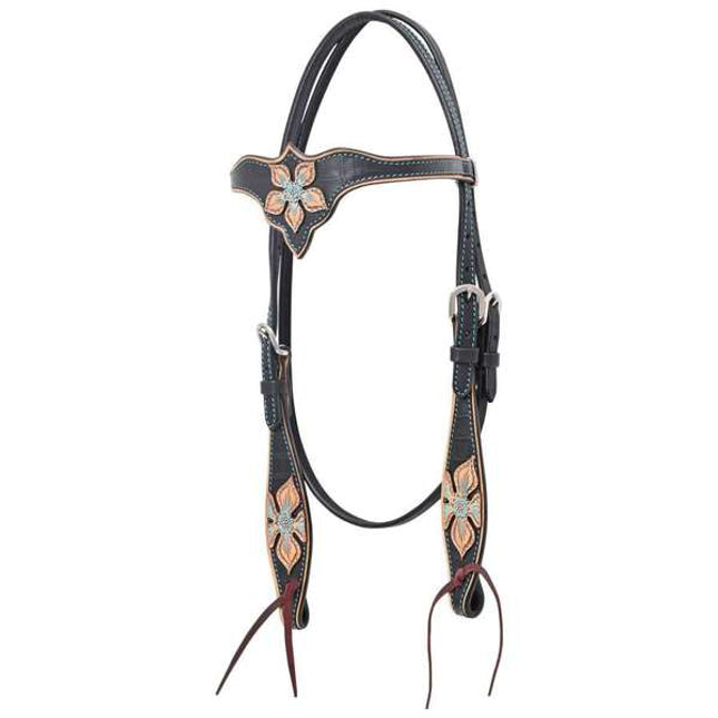 Black Star Browband Headstall