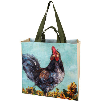 Market Tote Rooster And Cow