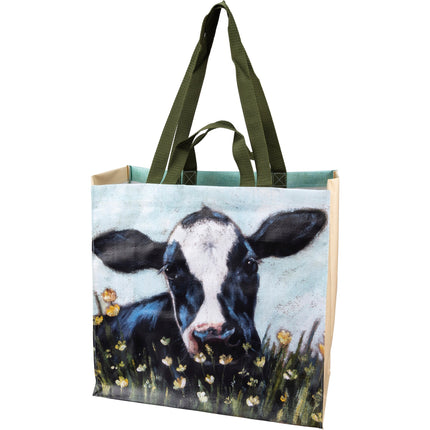 Market Tote Rooster And Cow