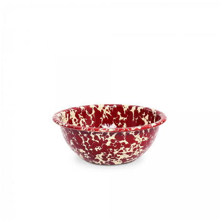 Splatter Cereal Bowl Burgundy