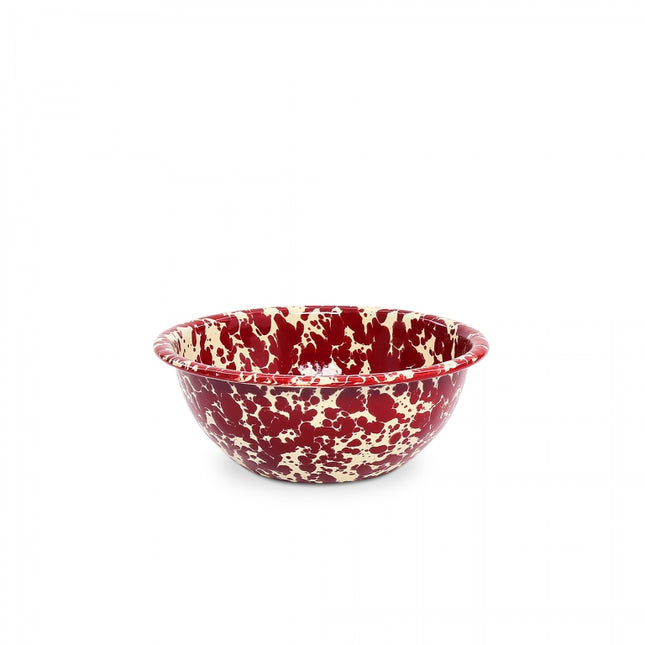 Splatter Cereal Bowl Burgundy