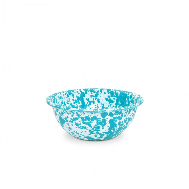 Splatter Cereal Bowl Turquoise