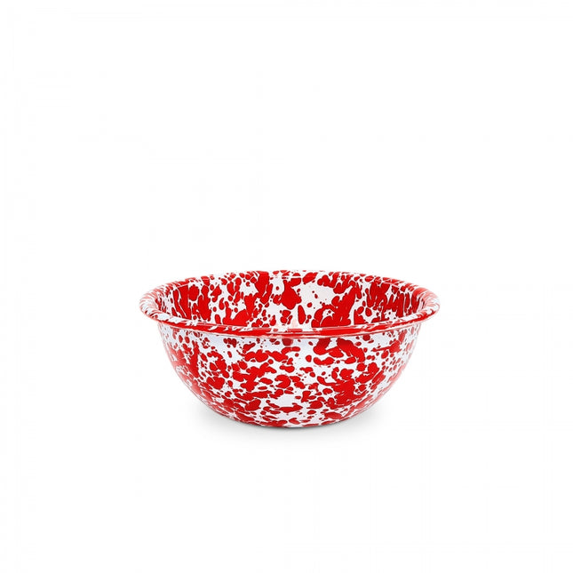 Splatter Cereal Bowl Red