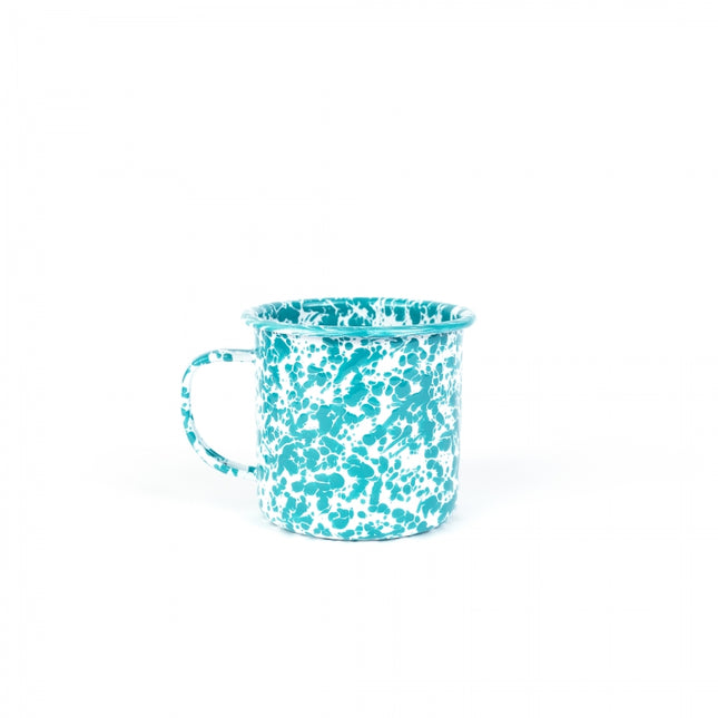 Splatter Mug Turquoise 16oz