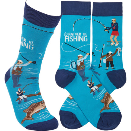 Primitives by Kathy Socks - Rather Be Fishing