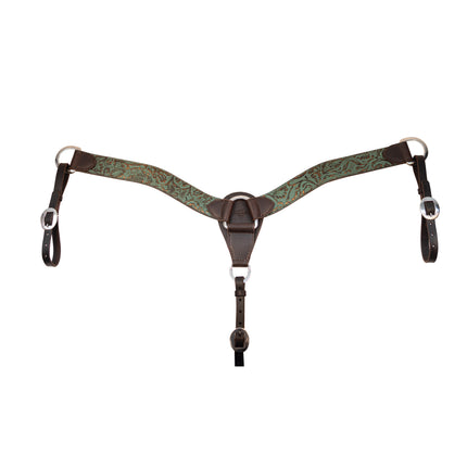 PC Breastcollar Contoured 2" Copper/Emerald