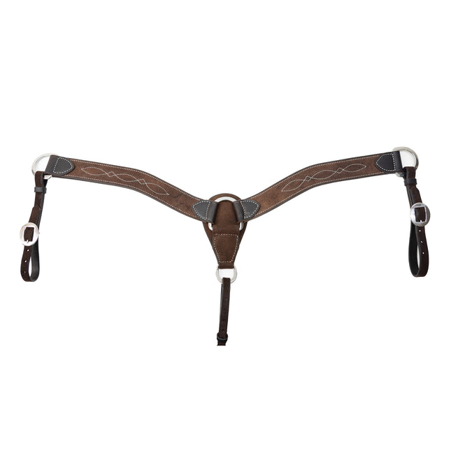 PC Breastcollar Contoured 2" Chocolate/Roughout Gunslinger