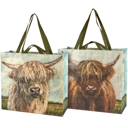 Market Tote Highland Cows