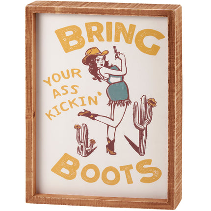 Box Sign Boots