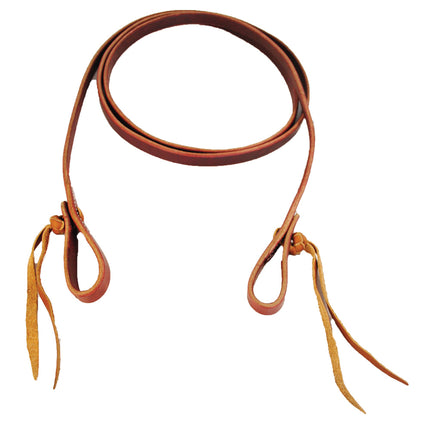 Oxbow 5/8" Latigo Pineapple Knot Roping Reins