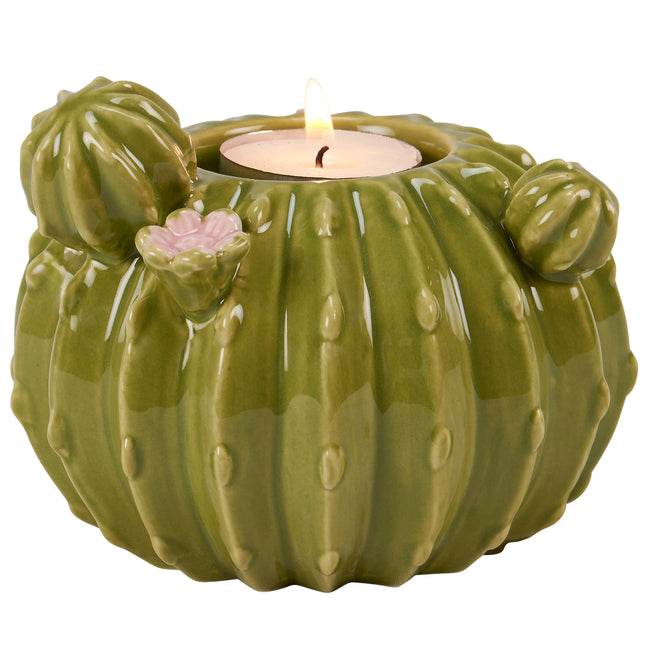 Barrel Cactus Candle Holder